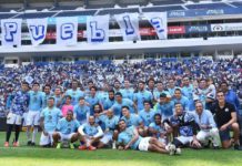 Club Puebla recibe a más de tres mil aficionados en entrenamiento