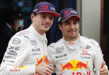 «Me debes unos tequilas» la broma de Checo Pérez a su compañero Verstappen
