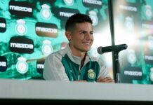 Club León presenta fichaje de James Rodríguez para el CL25